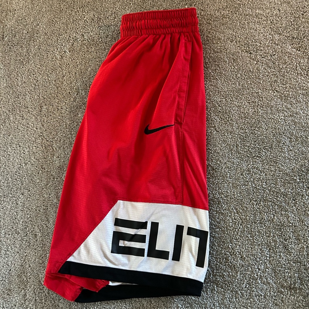 Nike Elite Red and Black Men's Athletic Shorts